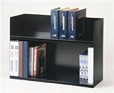 STEELMASTER Two-Tier Steel Book Rack, 29.13 x 20 x 10.38 Inches, Black (26423BRBK)