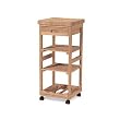 International Concepts WC-1515 Kitchen Trolley, Unfinished