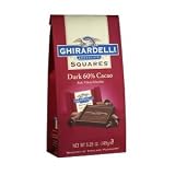 Ghirardelli Chocolate Dark 60% Cacao Squares Chocolates Gift Bag, 5.25 oz.