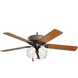 Emerson Fans CF711WB 50' Builder Plus Traditional Weathered Bronze Ceiling Fan w/ Light & Blades