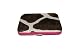 Mini Flat Wallets - Mini-Size Giraffe Print Flat Opera Clutch Wallet - (4 Different Color Trims), Pink