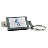 Centon DataStick Keychain MLB Los Angeles Dodgers Edition - USB flash drive - 4 GB - Hi-Speed USB - silver