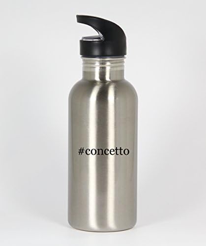 #concetto - Funny Hashtag 20oz Silver Water Bottle