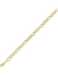 10 Karat 24" Yellow Gold 6.0mm Diamond Cut Royal Figaro Link With Lobster Clasp
