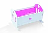 Janod – J05880 – Accessoire Poupée – Berceau Coeur