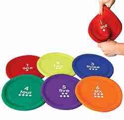 Soft Numbered Flying Discs Set of Six