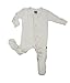 KicKee Pants Baby-Girls Infant Ruffle Footie Pajama Sleeper, Natural White, 3-6 Months