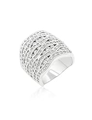 CZ Pave Abstract Ring
