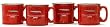4pc Heavy Duty Camp Mug Set Ceramic Coated Red - Fishing - Gifts