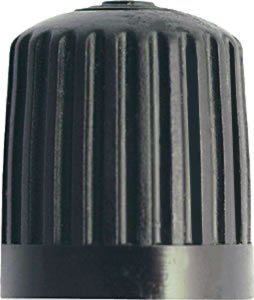 Black Plastic Tire Valve Stem Cap - 4 Pack, - Milton - S-439