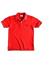 Boy's Short Sleeve Garment Washed Oversized Croc Pique Polo