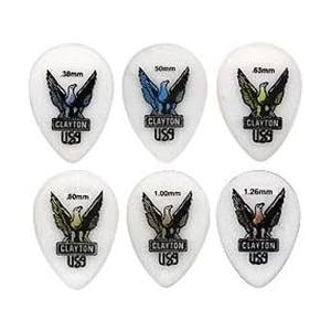 Clayton Acetal Small Teardrop Picks, .63MM 1 Dozen by 