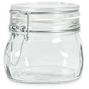 Bormioli Rocco Fido Italian Glass Facet Storage Canning Jars -.5 Liter