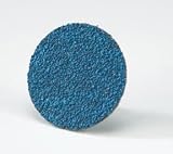 Norton R821 NorZon Plus Speed-Lok Abrasive Disc, Cloth Backing, TR, Zirconia Alumina, 3" Diameter, Grit 24 (Pack of 25)