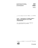 ISO 10095:1992, Coffee -- Determination of caffeine content -- Method using high-performance liquid chromatography