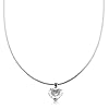 Esprit Damen-Halskette pure love 925 Sterlingsilber ESNL91969A420