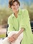 Misses Acorn Tab-Sleeve Crinkle Cotton Shirt
