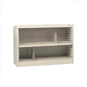 KD 30 H Two Deep Shelf Bookcase Color: Medium Grey