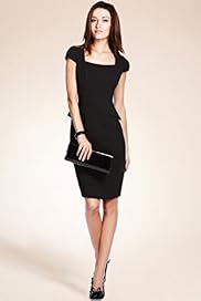 Square Neck Peplum Dress