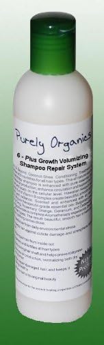 Purely Organics 6-Plus Hair Loss Repair & Rebuild Volumizing Shampoo Repair System, 8fl oz