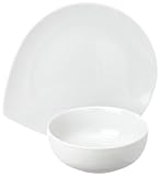 Arte Viva 112301 Tafelservice Grazioso, 12-teilig, Design by Emilio Bilinni, Porzellan, weiß