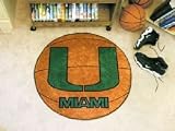29 Round Miami Hurricanes Basketball Mat