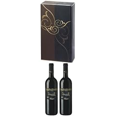 Premium Elegance Weingeschenk im Set, italienischer Rotwein Brunello trocken, ein grandioser Spitzenwein in 2er Pr�sentbox Elegance in Leinenstruktur, auf Wunsch mit pers�nlicher Geschenknachricht (ohne Aufpreis)