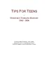 Tips For Teens: Webster's Timeline History, 1962 - 2006