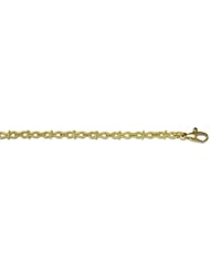 18KT Green Textured Link Bracelets Length = 20