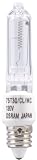 Sylvania 58884 75-Watt 120-Volt Tungsten Halogen Single-End Super-Q Clear Finish Lamp with Mini-Candelabra Base, 1-Pack # 75QCLMCRP