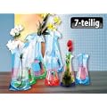 infactory Faltbare Kunststoff-Vasen "" Color Tube"" 7er-Set - Faltbar, formbar unzerbrechlich - pa�t einfach immer!
