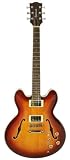 BadAax 335GT Electric Guitar in Antique Burst/Free case