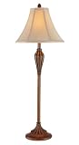 Lite Source C4673 Gareth Buffet Lamp, 2-Tone Hand Painted with Beige Fabric Shade