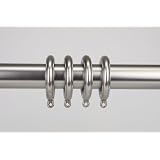 A&F Rod D�cor - 10 Decorative Drapery Eyelet Rings 1-3 4 inch Satin Nickel by 