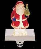 Review GKI/Bethlehem Lighting  / Lighted Santa Holding Christmas Tree Stocking Holder With Silver Base