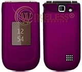 Nokia Fold 3710/3711 Cell Phone Purple Rubber Feel Protective Case Faceplat ....