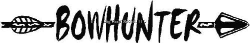 LVE Hunting Decals Bowhunter Arrow Decal, White