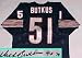 Dick Butkus Autographed Chicago Bears Throwback Blue Jersey with 