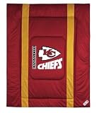 NFL Comforter - Queen Size - Kansas City Chiefs (Red/White/Gold) (1