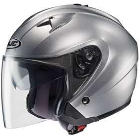 HJC IS-33 LIGHT SILVER MOTORCYCLE Open-Face-Helmet