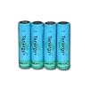 4 pcs Tenergy Li-Ion 18650 3.7V 2600 mAh Rechargeable Batteries with Internal PCB for flashlights and others
