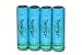 4 pcs Tenergy Li-Ion 18650 3.7V 2600 mAh Rechargeable Batteries with Internal PCB for flashlights and others