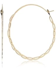 Melissa Joy Manning "MJM Classic" 14k Gold Twisted Hoop Earrings