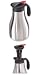 Oggi Silver Fusion Carafe with Tea Infuser Press Button Top & Stainless Steel Liner-42 oz