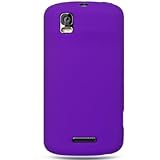 Silicone Skin Rubber PURPLE Soft Cover Case for MOTOROLA XT610 DROID PRO A9 ....