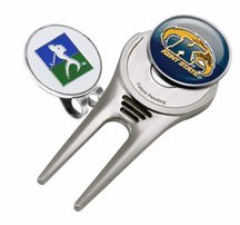 Kent State Golden Flashes Divot Tool Hat Clip With Golf Ball Marker Of 2)