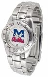Mississippi (Ole Miss) Rebels Gameday Sport Ladies' Watch with a Metal Band