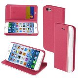 MYBAT Premium Book Case for iPhone 6 - Retail Packaging - Hot Pink/Pink/White