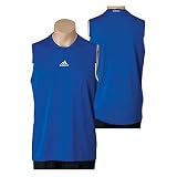 Mens Adidas Edge Sleeveless - Satellite/White