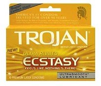 Trojan Ecstacy U S Ultr Ribbed Size: 4X10